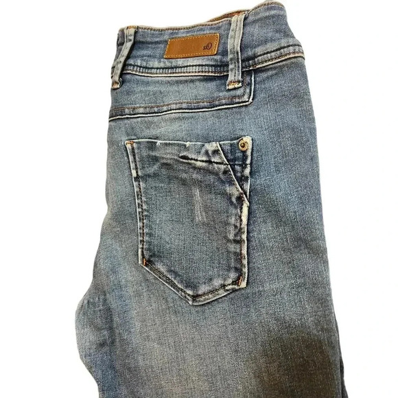 S.OLIVER WOMENS MID RISE DISTRESSED SHAPE SKINNY JEANS SIZE 29 /31 - Picture 7 of 8